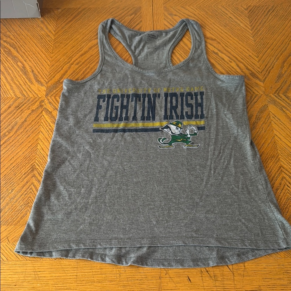 Notre Dame racer back tank top